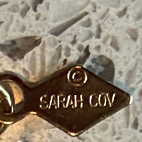 Sarah Coventry Gold Necklace with Blue Accents - Picture 2 of 2